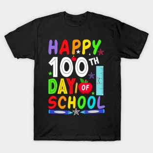 Happy 100th Day of School Shirt for Teacher or Child 100 Days T-Shirt